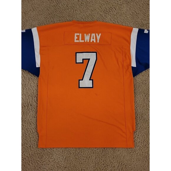 John Elway Denver Broncos Mitchell Ness Jersey 58 4XL Sports Bar Wall Hang RARE - Picture 12 of 16